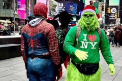 Spiderman & Grinch, NYC